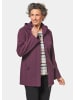 GOLDNER Softshelljacke mit Kapuze in aubergine