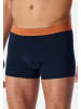 Schiesser Retro Short / Pant 95/5 Cotton in Dunkelblau / orange
