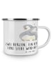 Mr. & Mrs. Panda Camping Emaille Tasse StandeMenschtliche Trauung V... in Transparent