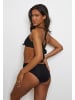 Moda Minx Bikini Hose Amour Rouched High Waist in Schwarz