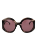 Hally & Son Frauen Sonnenbrille Rund Braun