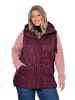 Ulla Popken Steppweste in aubergine