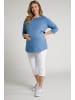 Ulla Popken Shirt in mattes blau