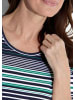 GOLDNER Shirt Shirt in smaragd / marine / weiß / gemustert