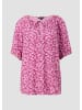 comma Bluse kurzarm in Pink