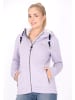 Schmuddelwedda Damen Strickfleecejacke in Grauviolett Melange