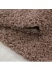 KADIMA DESIGN Teppich Hochflor Shaggy Waschbar Einfarbig RHEIN Strapazierfähig in Mokka
