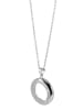 Adeliás Damen 925 Silber Halskette mit Anhänger 41 cm mit funkelnden Zirkonia in silber