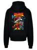 F4NT4STIC Ultra Heavy Hoodie Marvel Comics Iron Man Hulk Captain America in schwarz