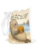 Mr. & Mrs. Panda Uni Tasche Robbe Pommes Design mit Spruch in Weiß