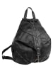 Samantha Look Rucksack echt Leder in schwarz