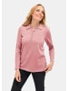 GOLDNER Kurzgröße:  Pullover mit Polokragen in rosenholz