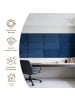 Yalion 2er-Set Wandkissen aus Stoff 30x60cm 3D Gepolsterte Wandpaneele in Marineblau