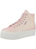 Superga Sneaker mid 2708 Hi Top Lame in rosa