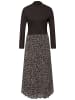 Street One Kleid mit Leo-Rock in Braun