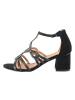 Divine Factory Sandale Mit Absatz Schwarz