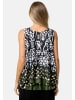 PM SELECTED Satin Overlay Top in Schwarz