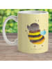 Mr. & Mrs. Panda Kaffeetasse Hummel flauschig ohne Spruch in Gelb Pastell
