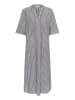 Kaffe Kleid BPmalena Casual fit in Black Melange/White Stripe