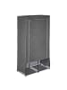 relaxdays Stoffschrank in Anthrazit - (B)90 x (H)172 x (T)45 cm