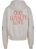 Mister Tee Mister Tee Unisex God Loyalty Love Ultra Heavy Oversize Hoodie in sand