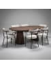ebuy24 Essgruppe Tokyo 7-teilig Smoked 120 x 120 cm
