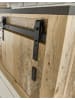 Furn.Design Schlafzimmer-Set 4-teilig in Used Wood, anthrazit mit Einzelbett 90 x 200 cm