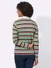 WITT WEIDEN Poloshirt in eucalyptus-bordeaux-geringelt