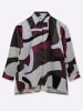 sheego Druckbluse in bordeaux-bedruckt