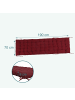 relaxdays Bankauflage in Rot - 190 x 70 cm