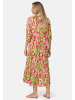 PM SELECTED Maxikleid in Grün-Fuchsia