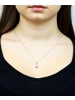 Diamant L'éternel Halskette aus 375 Weißgold mit 0.31 Karat Diamant mit Topas