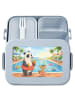 Mr. & Mrs. Panda Brotbüchse Panda Schwimmbad Pommes Design ohne ... in Blau Pastell