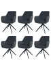 MCW 6er-Set Esszimmerstuhl L79 drehbar mit  Autoposition, Anthrazit