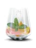Mr. & Mrs. Panda Glas Krebs Astrologie mit Spruch in Transparent