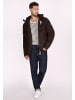 Schmuddelwedda Winterjacke in Dunkelbraun