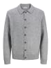 Jack & Jones Strickjacke in Light Grey Melange
