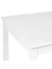 Beliani Esszimmertisch BARLEE in Weiß - (W) 75 x (H) 73 x (L) 120 cm