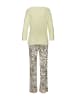 VIVANCE DREAMS Pyjama in Limettengrün/animal-print