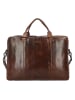 Greenburry Newport Aktentasche Leder 43 cm Laptopfach in coffee