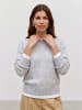 Vero Moda Strickpullover in Light Grey Melange