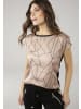 Laura Scott Shirtbluse in camelfarben-schwarz