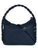 Samantha Look Umhängetasche echt Leder in blau