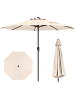 COSTWAY Sonnenschirm 250 cm in Beige