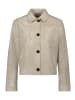 AMBER & JUNE Kunstleder-Jacke mit Kragen in beige