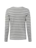 Marie Lund Langarmshirt in grau weiß