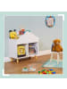 relaxdays Kinderregal in Weiß/ Natur - (B)60 x (H)64,5 x (T)30 cm