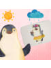Mr. & Mrs. Panda Badteppich Pinguin Kokosnuss ohne Spruch in Weiß