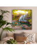 MuchoWow Leinwand bilder Sonniger Wasserfall (BxH)