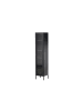 ebuy24 Vitrinenschrank Cali Schwarz 37 x 35 cm